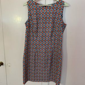 Geometric dress orange and black donating 12/19/2021 if not sold